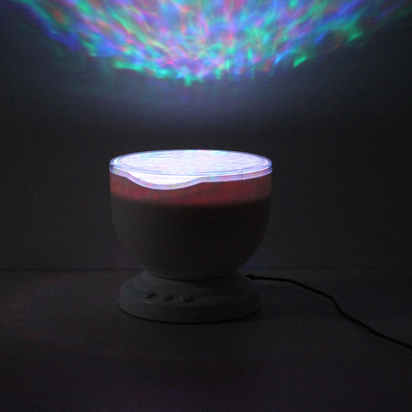 Colorful Led Aurora Ocean Waves Projector Music Night Light Lamp