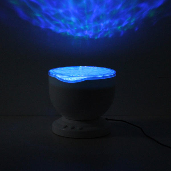 Colorful Led Aurora Ocean Waves Projector Music Night Light Lamp