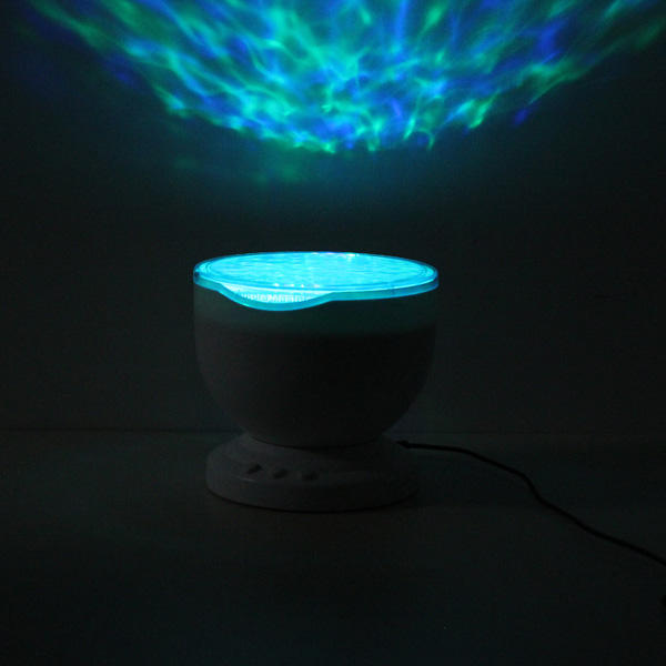 Colorful Led Aurora Ocean Waves Projector Music Night Light Lamp