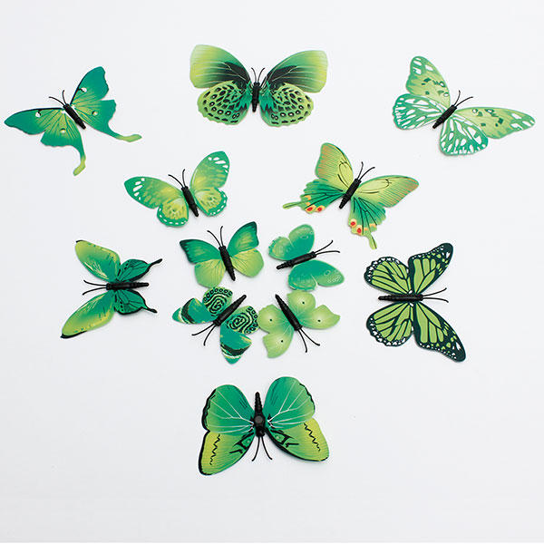 12Pcs 3D Butterfly Wall Sticker Fridge Magnet Home Decor Art Applique Decor Sticker