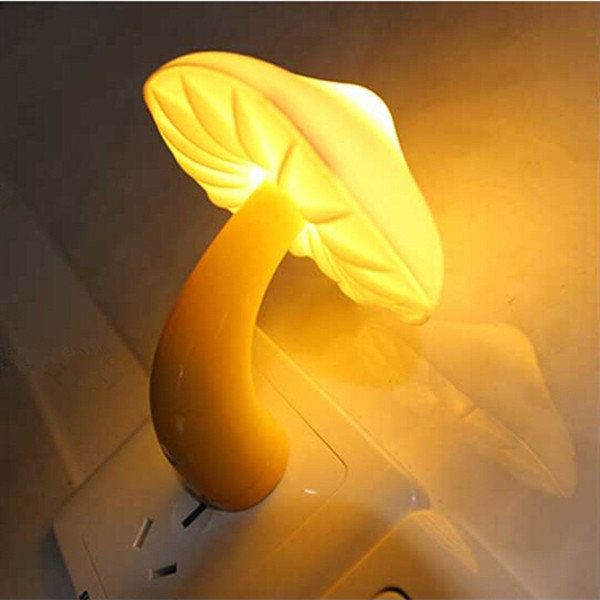 Mini Mushroom Wall Night Light Light Control Bedroom Lamp