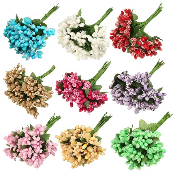 DIY Foam Floral Artificial Fake Flower Leaf Bouquet Wedding Bridal Party Artificial Flowers Decor