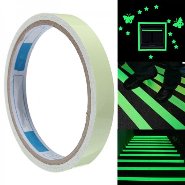 3mx12/15/20/30/40/5/100mm Luminous Tape Self-adhesive Glowing In The Dark Safety Stage Home Decor