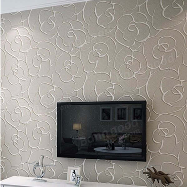 3D Multicolor Modern Flower Textured Wallpaper Simple Embossed Wallpaper