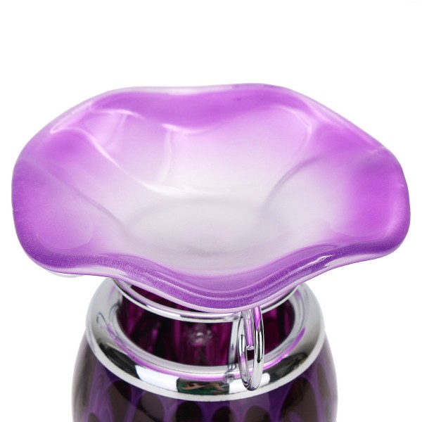 Purple Electric Scented Oil Warmer Lamp Wax With Bulb Burner Fragrance Lamp Diffuser