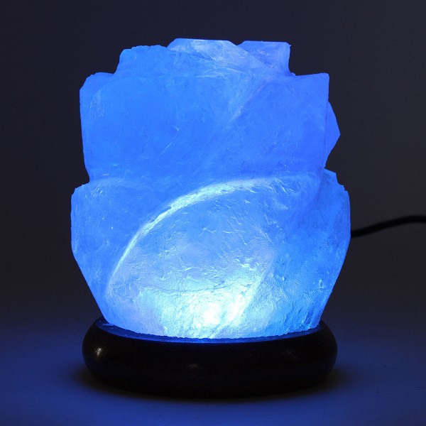 Himalayan Natural Crystal Rose Salt Lamps Bulb Night Light Ionic Purifier Gifts