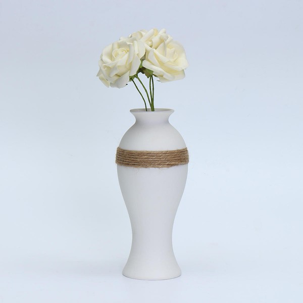 White Creative Modern Ceramic Flower Vase Handmade Flowers Bouquet Vase Home Decor