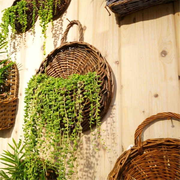 Flower Planter Wall Hanging Basket Ornamental Vases Garden Outdoor Indoor Holder Home Decoration