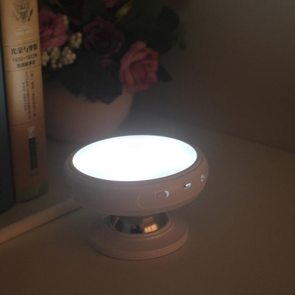 Loskii DX-004 360&deg; Rotation Human Body Sensor LED Night Light Magnetic Holder USB Rechargeable Lamp