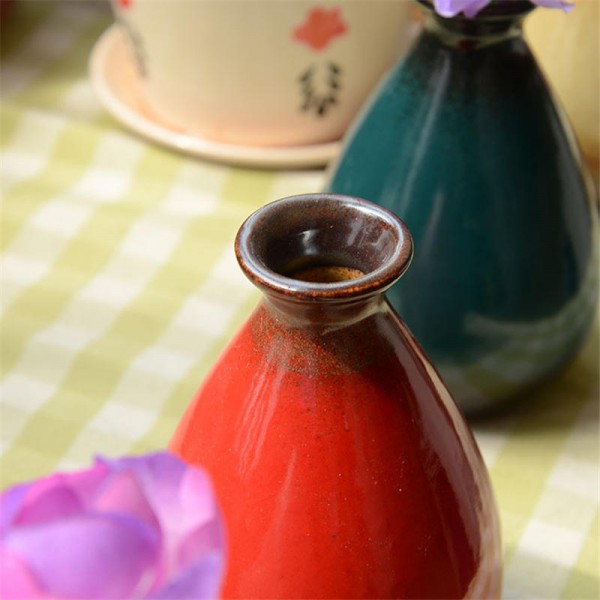 Multi-color Flower Vase Ceramics Bottle Creative Home Interior Decoration