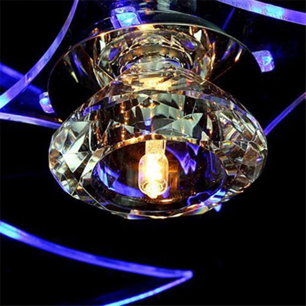 Retro Dining Room Crystal Chandelier Ceiling LED Light Pendant Moon Star Lights