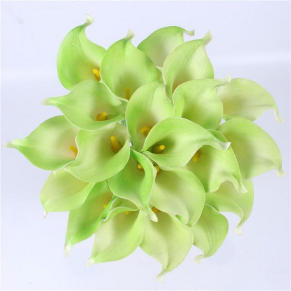 Natural Real Touch Flower Bouquet Calla Lily Wedding Decoration Fake Flower For Home Party Festival Decor 8 Colors Artificial Flowers