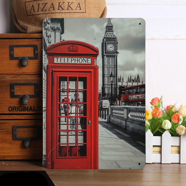 1pc 20 x 30 CM Vintage Cool Wall Decor Metal Painting Wall Hangings Retro Bars Cafe Home Decoration Wall Stickers