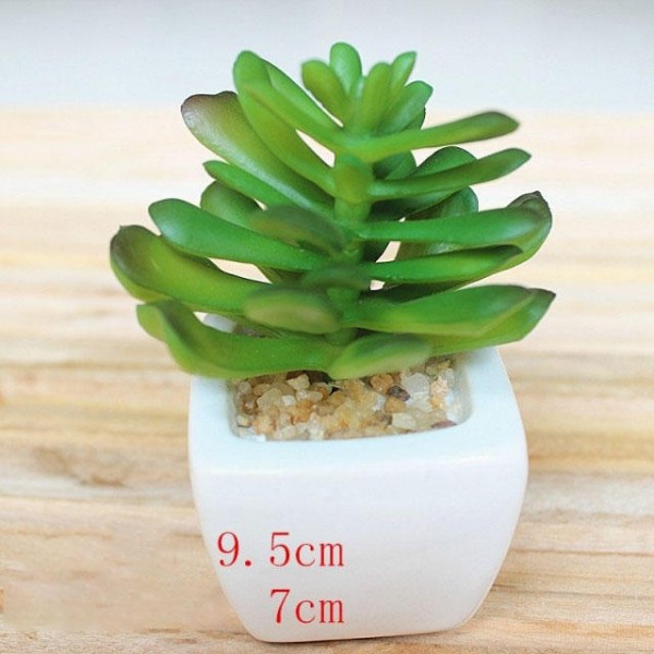 Simulation Mini Plant Small Potted Four Colors Optional