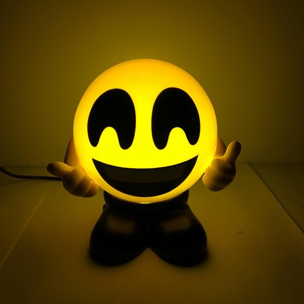 Emoji LED Small Night Lights Smiley Face Bed Lamps USB Charging Gifts