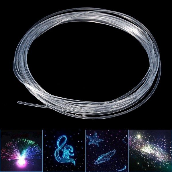 5M Side Glow Optic Fiber Car Light Opitcal Cable Ceiling Lighting Decor 1.5-5mm