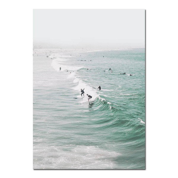 Sea Beach Landscape Nordic Poster Wall Art Canvas Prints Home Decorations Unframe